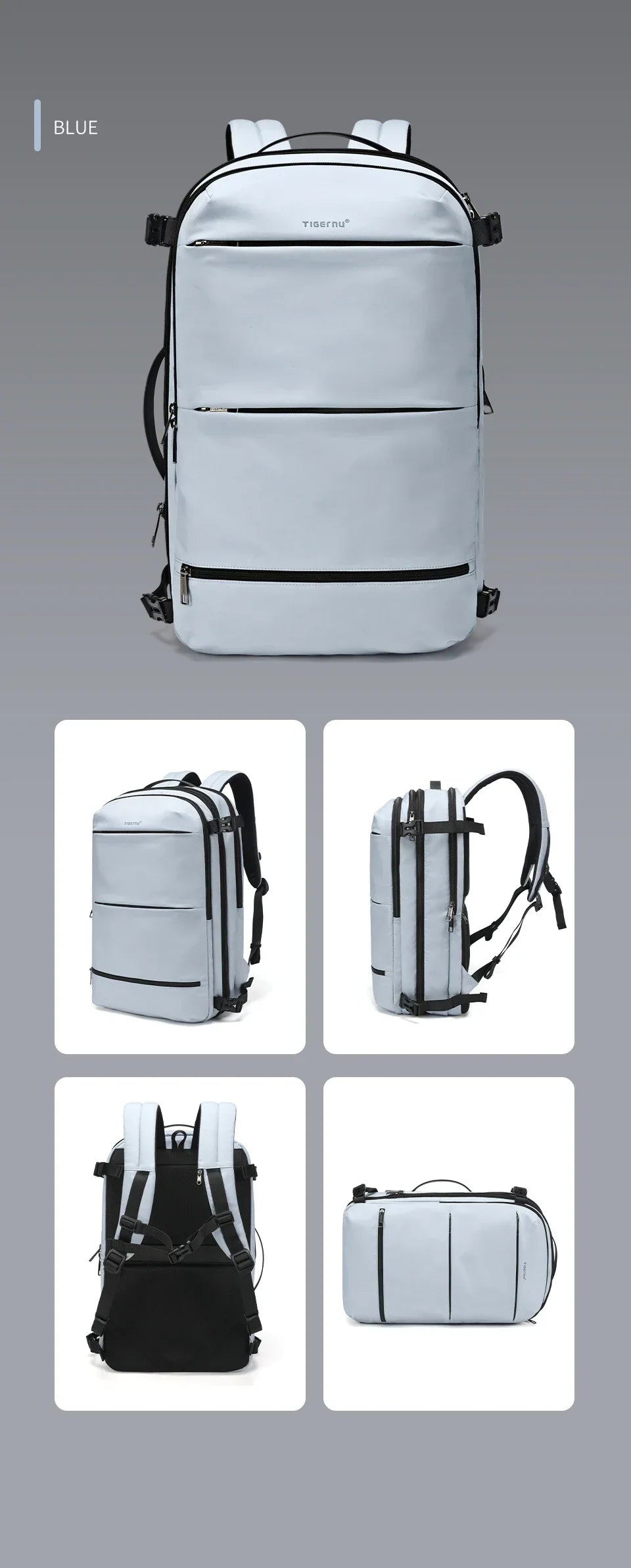 Vacuum Compression Backpacks Men Travel Backpack Expandable USB Bag Large Capacity 17 Laptop Bags For Schoo Cabin Bags