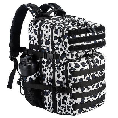 45L Tactical Backpack for Men and Women Large Athlete Gym Bag Outdoor Sports Hiking Survival Rucksack with Bottle Holder