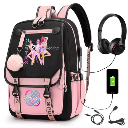 Backpack Cartoon Rucksack Girls School Bag High Capacity Women Backpack