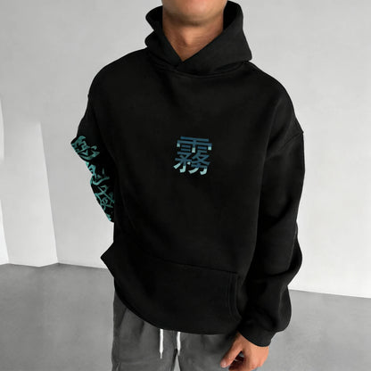 Demon Slayer Anime Autumn/Winter Hoodie Men's and Women's New Tokitou Muichirou Printed Harajuku Casual Loose Parent Child Top