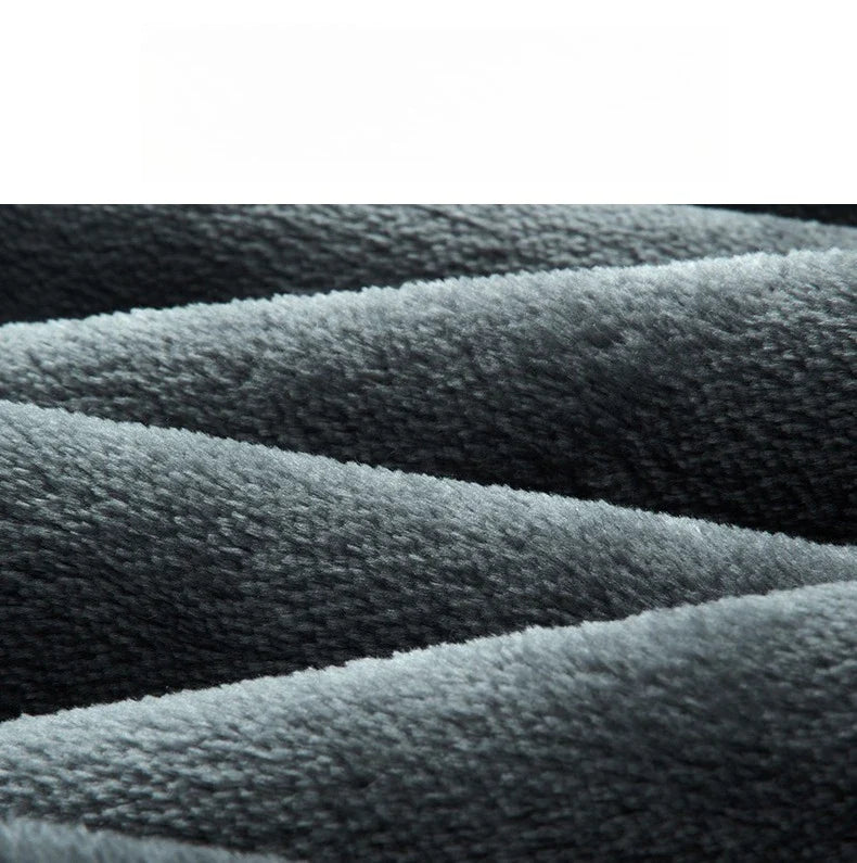 Men's Winter Fleece Elastic Casual Pants Thick Warm Soft Business Stretch Slim Trousers Streetwear Fashion Korean Brand Clothes