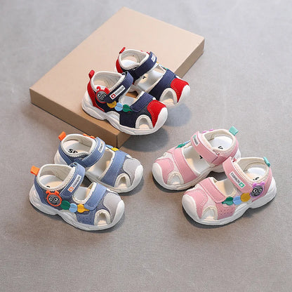 2026 Summer Girls Kids Sandals Soft Comfortable Closed Toe Protective Sandals,Cartoon Colorful Cute Shoes Kids Summer Boys Girls