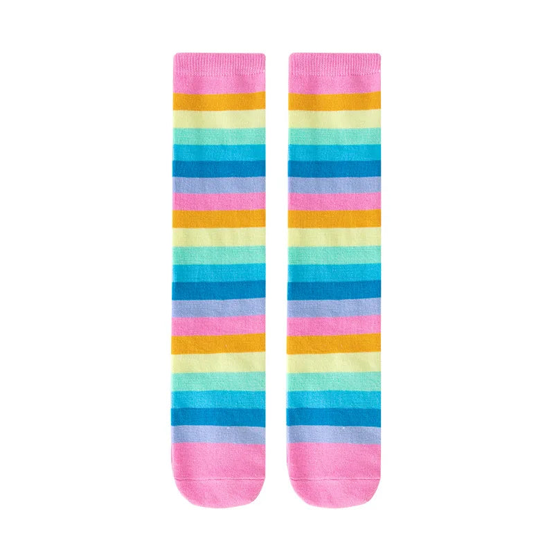 Rainbow Lollipop Girls Dress Sweet Purim Festival Celebrate Costume Fancy Carnival Children Vestidos Princess Cosplay Outfits