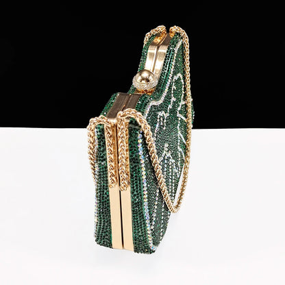 Women High Heel Party For Purple Color Shoes and Bag Set Rhinestone Handbag Italian Design Wedding INS 2025