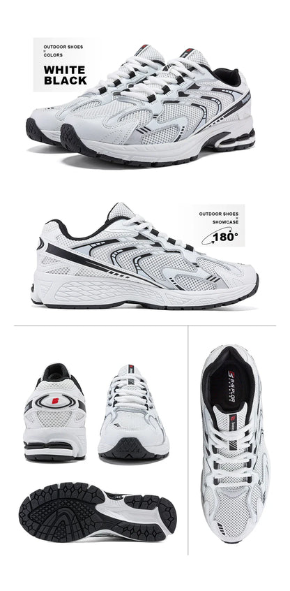 Bassploa Tênis Masculino de Corrida, Moda, Leve, Malha Respirável, Esportivo, Casual, Antiderrapante, para Caminhada