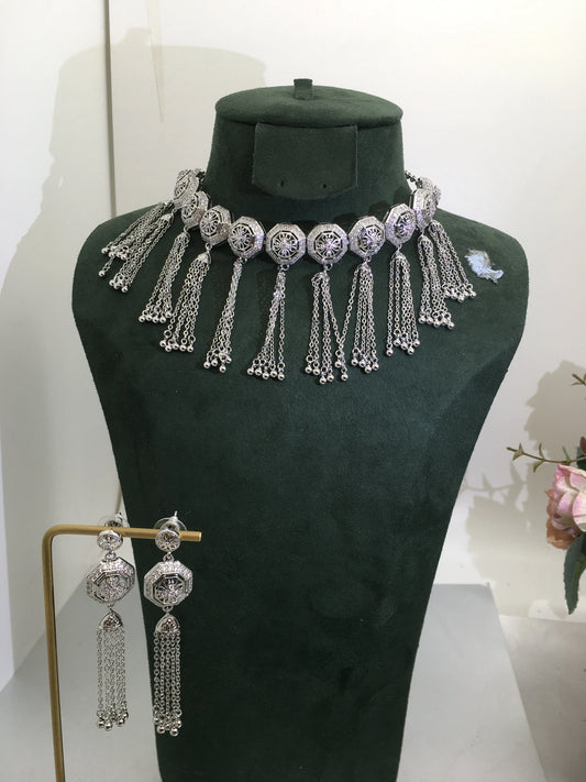 Trendy Fashion 2PCS Luxury Waterdrop Indian Jewelry Sets For Women Wedding Party Indian Dubai Bridal jewelry Set