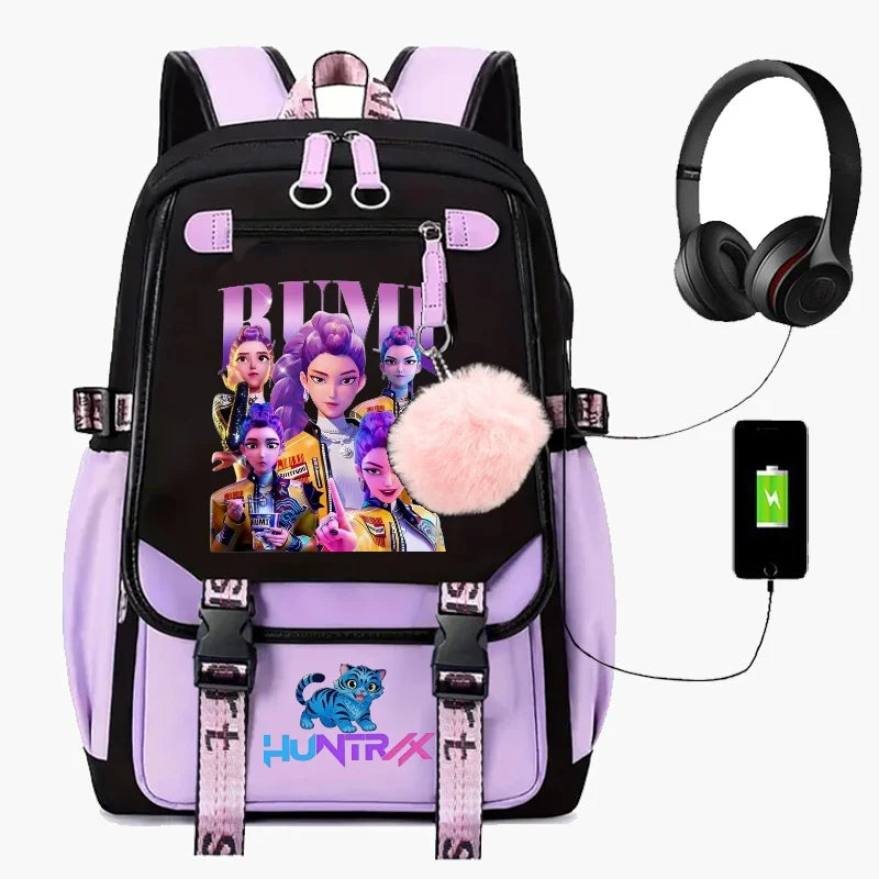 Backpack Cartoon Rucksack Girls School Bag High Capacity Women Backpack
