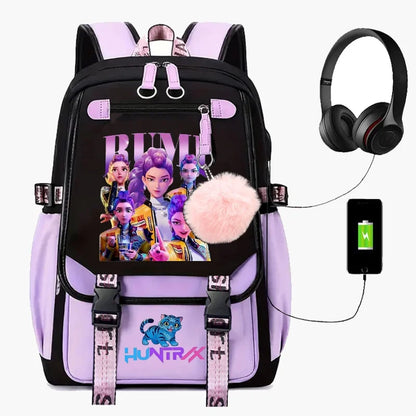 Backpack Cartoon Rucksack Girls School Bag High Capacity Women Backpack
