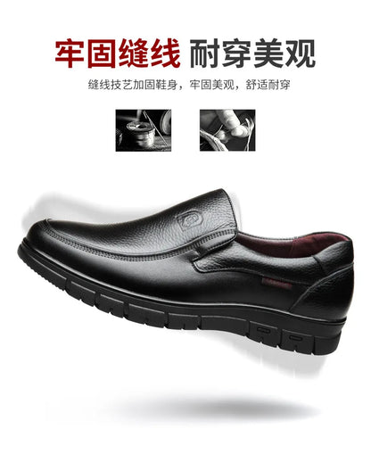 Handmade Shoes Genuine Leather Casual Shoes For Men Flat Platform Walking Shoes Outdoor Footwear Loafers Breathable Sneakers