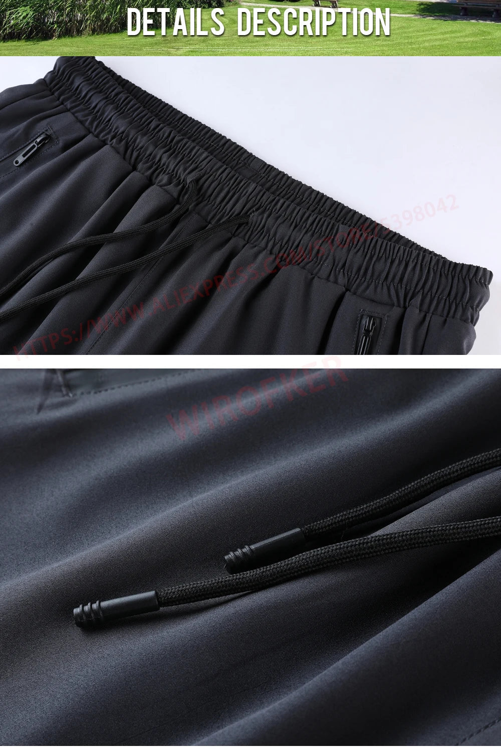 Men Run Trouser 2 In 1 Double Layer Pant Tight Training Basketball Legging Print Fitness Sweatpant With Pockets Running Trousers