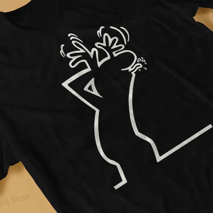 men's and women's casual T-shirts La Linea The Line Osvaldo Cavandoli TV Round neck short sleeved T-shirt Street Clothing S-6XL
