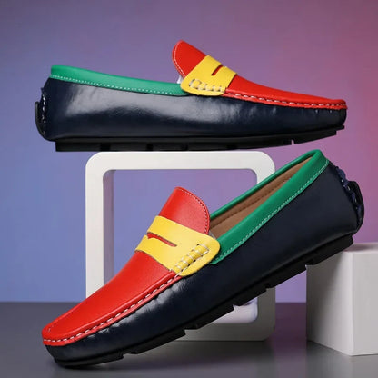 Business Shoes Fashion Casual Shoes Man Luxury Leather Loafers Breathable Slip on Male Boat Shoes Moccasins Driving Shoe
