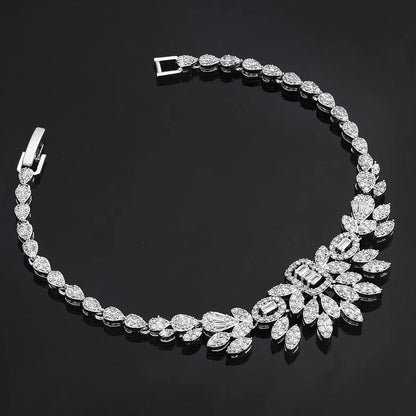2024 Wedding Jewelry Necklace Sets for Women AAA Cubic Zirconia Bridal Jewellery Set Dubai Saudi Party Engagement Accessory