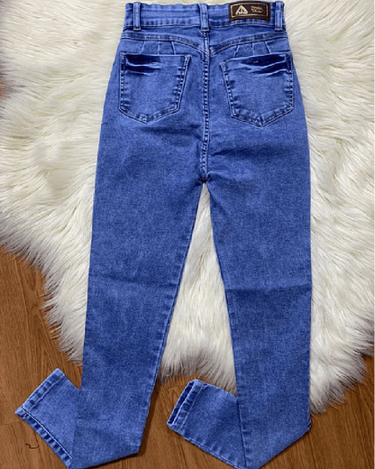 New Curved Fit Pants Distress Jean Women's High Waist Personalized Jeans Trousers