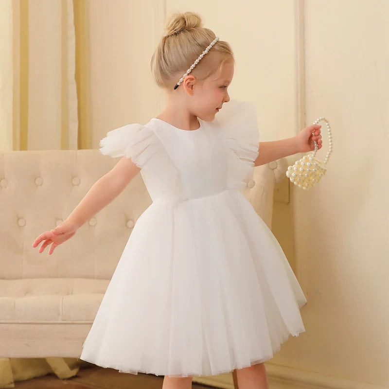 3-10 Girls Sleeveless Dress Children Simple Princess Dress Girls Summer Short Dress Event Performance Birthday Party Dresses