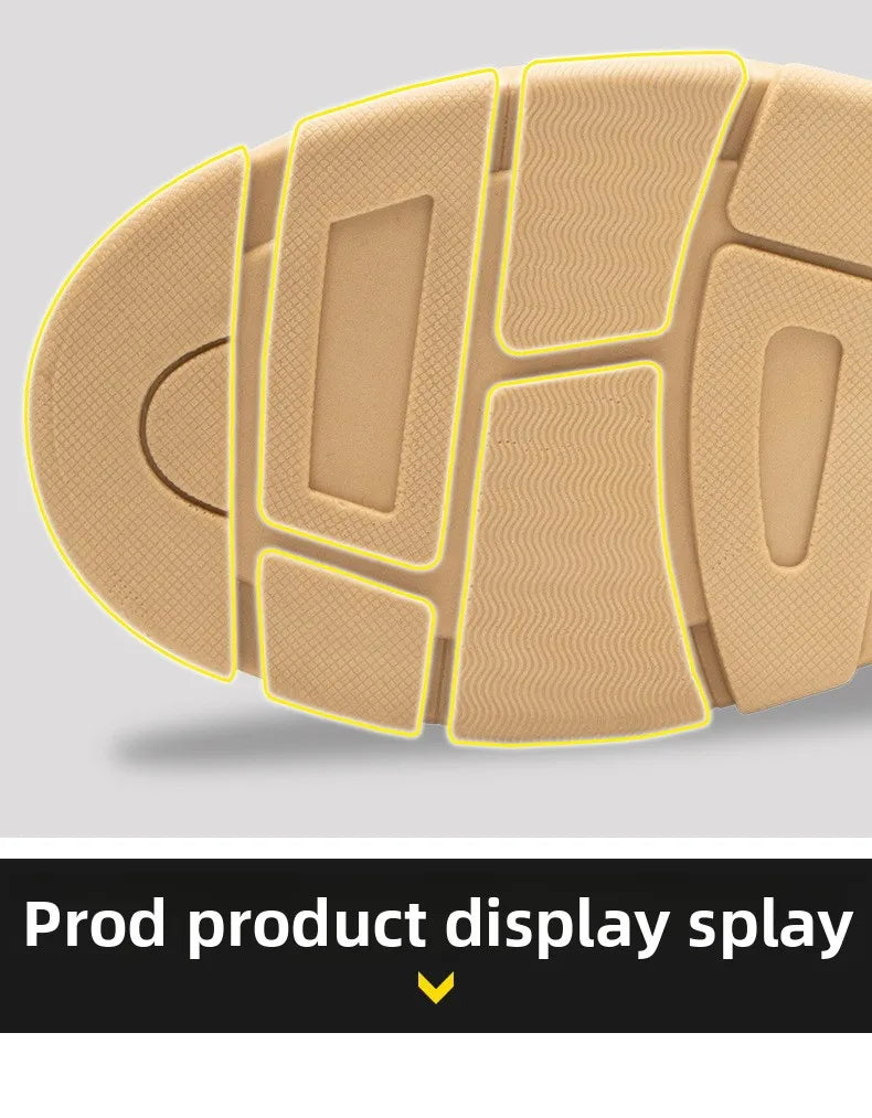 Men's Winter Wool Velvet Cotton Safety Work Shoes High Top Steel Toe Insulated Labor Protection Construction Shoes