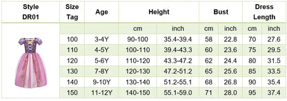 Children Belle Anna Rapunzel Clothing Kids Princess Ball Clothes Kids Performance Cosplay Costume Girls Birthday Luxury Dress Up