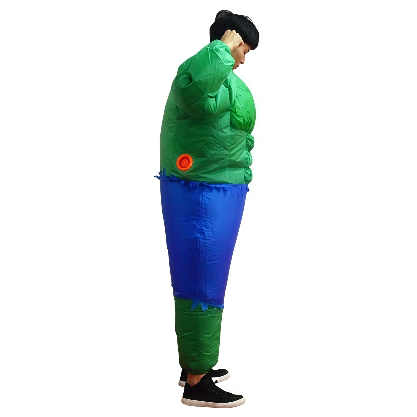 2026  Inflatable Captain Hulk Super hero Cosplay Jumpsuit Costume Halloween for Man Party