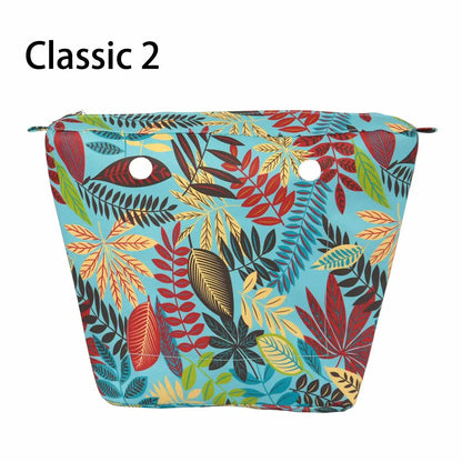 Composite Twill Cloth Waterproof Inner Lining Insert Zipper Pocket for Classic Mini Obag Senior Inner Pocket for O Bag