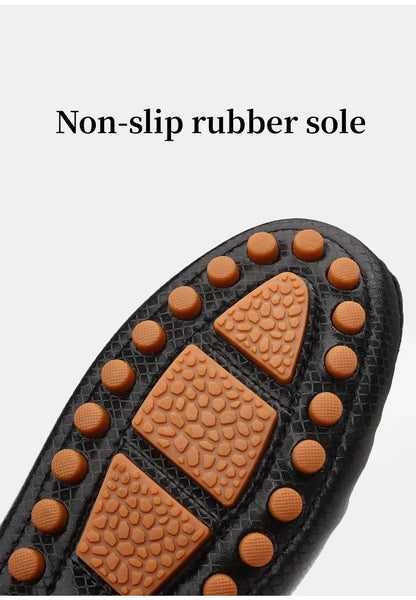 Mocassins Masculinos de Couro Azul de Luxo Moda Casual Confortável para Homens Designer Sapatos Slip-on Planos Masculinos zapatos hombre