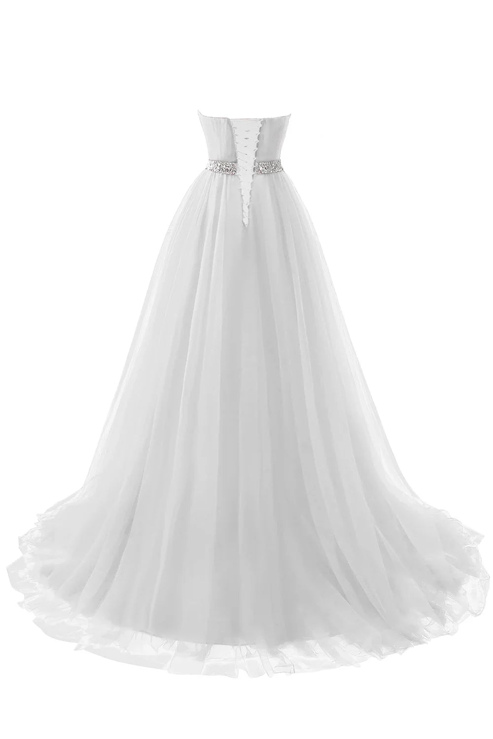 A-line Strapless Tulle Royal Blue Evening Dresses Lace Up Crystal Sequin Formal Party For Bride Sexy Prom Gown Wedding Party