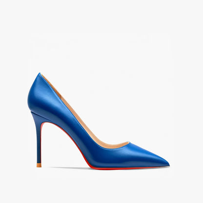 New Women's Red Shiny Bottom High Heels Luxury Pointed toe Pumps 12 cm Sexy Matte Party Wedding Shoes Elegant Woman Heeled Shoes