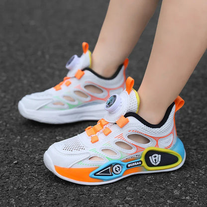 Children Sports Shoes Summer New Hollow Mesh Breathable Fashion Flat Bottom Anti Slip Student Daily Wear Comfort Casual Shoes