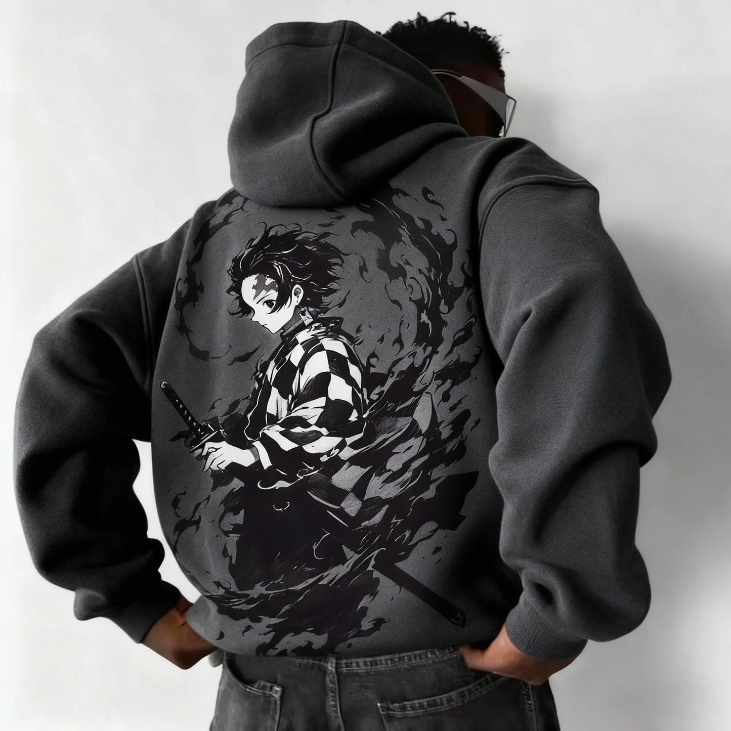 Demon Slayer Collaboration Pure Cotton Men's and Women's Hoodie for Spring and Summer  New Item Street Casual Loose Top