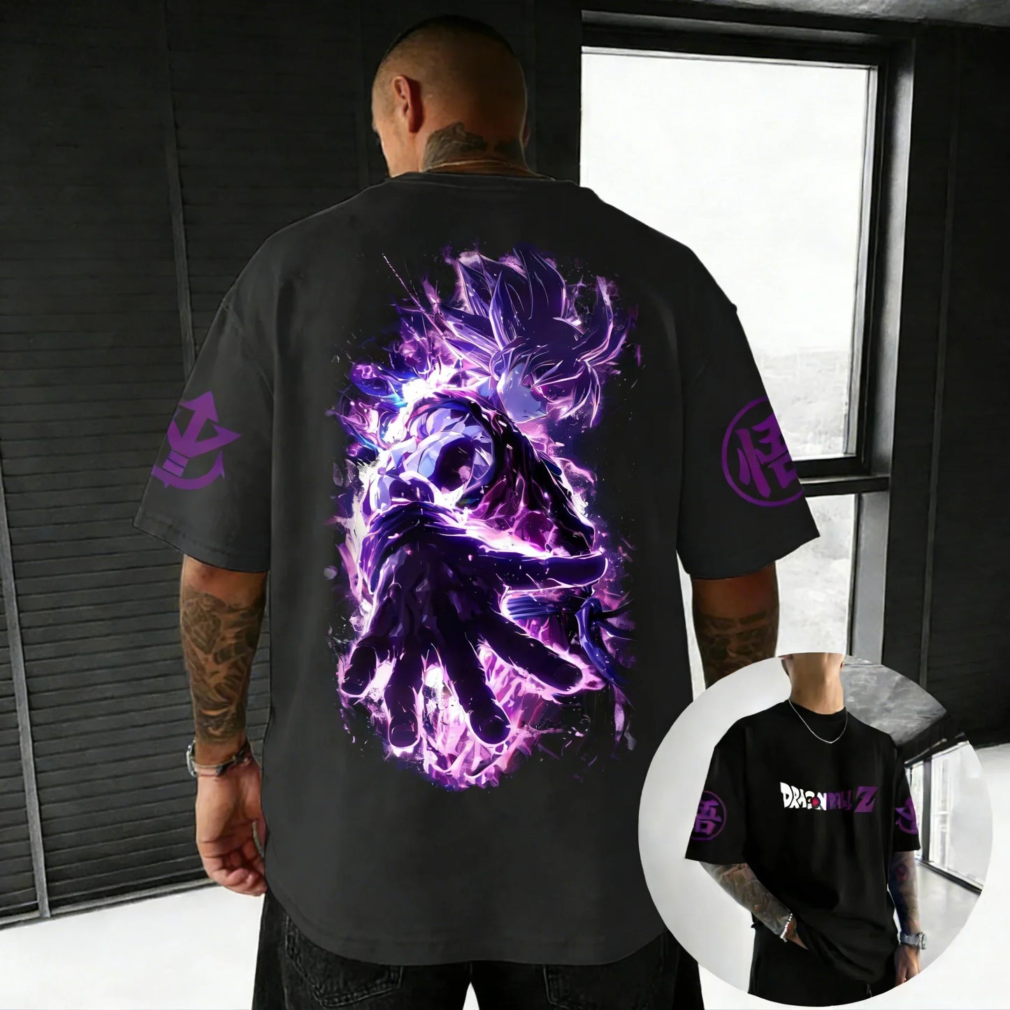 T-shirt Creative Printed Men's Harajuku Large Loose Casual Parent Child Short Sleeve