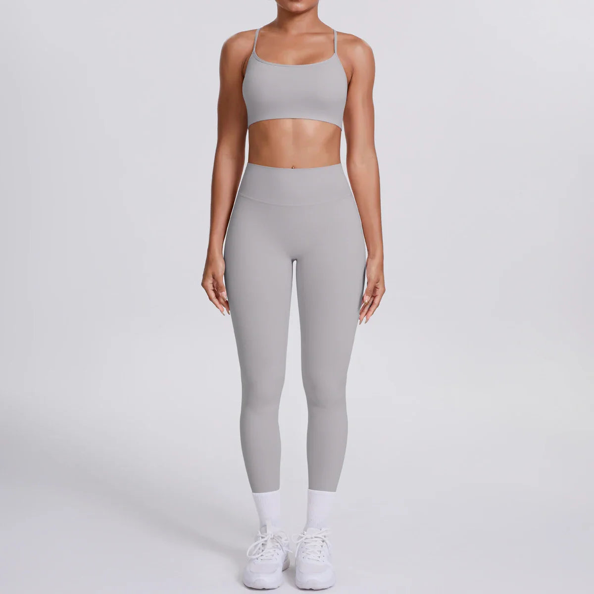 Yoga Suit Sports Set Gym Seamless High Impact Sports Bra Women's High Waist and Hips Tight Peach Buttocks Pants Womens Sportswea