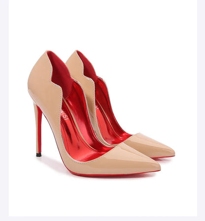 Sapatos Femininos de Salto Alto Fino, Bico Fino, Salto Agulha, Modelo Francês, para Balada Europeia e Americana, Cor Preta, para Dançar, Calçados Femininos