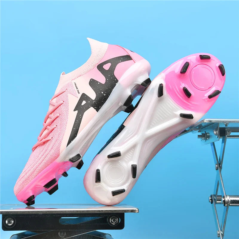 New Men Soccer Shoes Adult Non-Slip Boys Adult Futsal Sport Football Boots Grass Cleats Indoor Ultralight Turf Comfortable