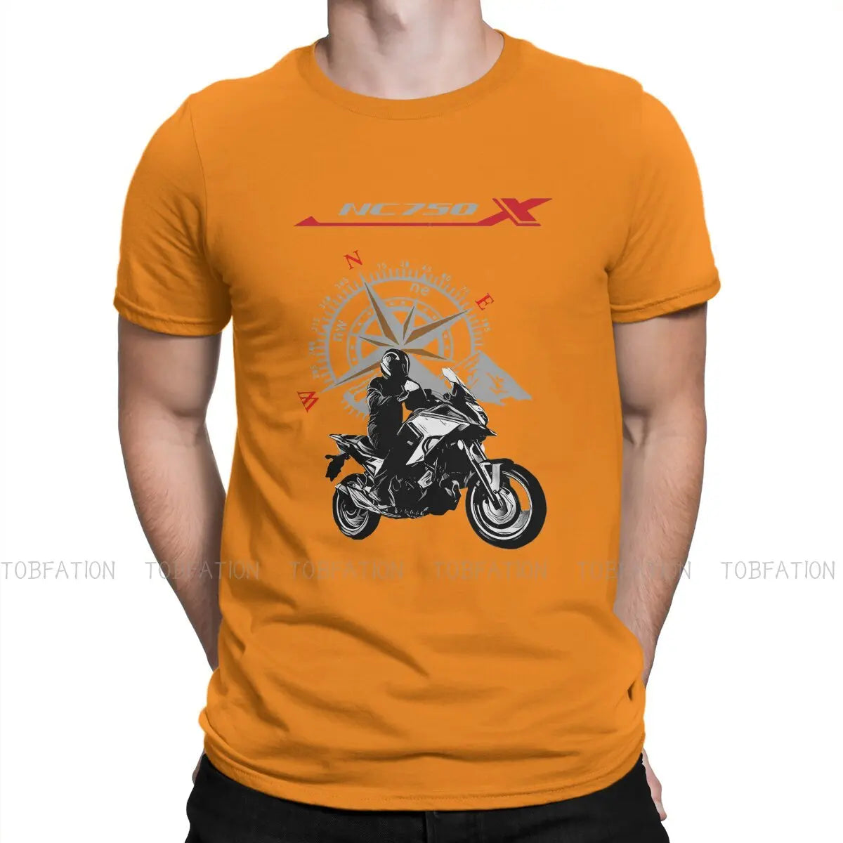 Adventure Motorcycle Tour T Shirt Vintage Grunge Large O-Neck TShirt Top sell  Harajuku Men's Clothes 