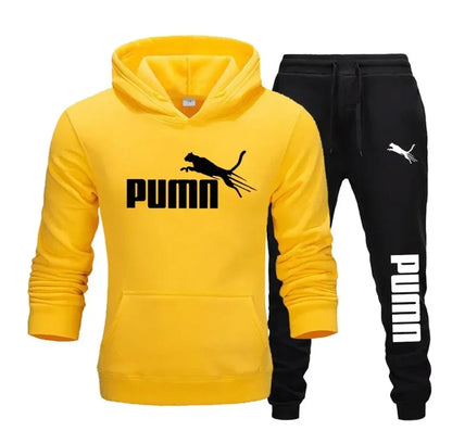 New Autumn and Winter Fashion Fitness Jogging Casual Sports Set of 2 Pieces, Including a Hooded Sweatshirt and Long Pants