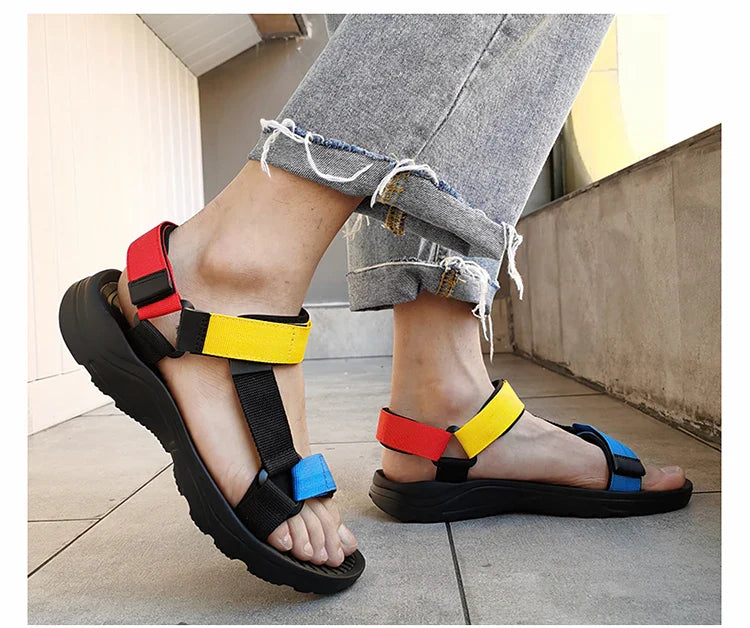 Fashion Outdoor Lightweight EVA Sole Breathable Sandy Beach New Men Sandals Garden Shoes Summer High Quality Clogs Big Size 46