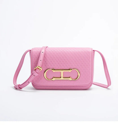 Women's Crossbody Bag 2024 New Flip Saddle Bag Simple Commuter Small Square Bag