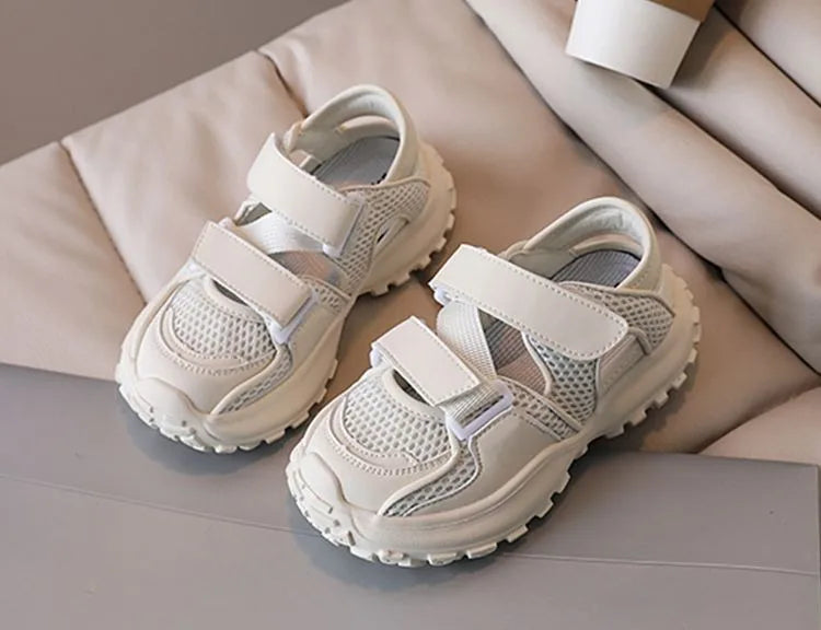 2026 New Design Children's Sports Sandals Breathable Single Mesh Closed-Toe Casual Sneakers for Boys Summer Outdoor Play