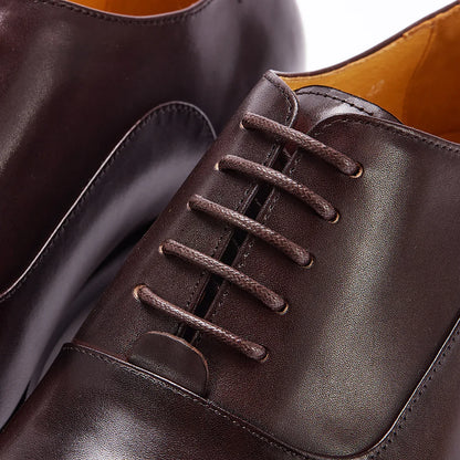 Leather Oxford Dress Shoes British Retro Formal Business Wedding Derby Shoes