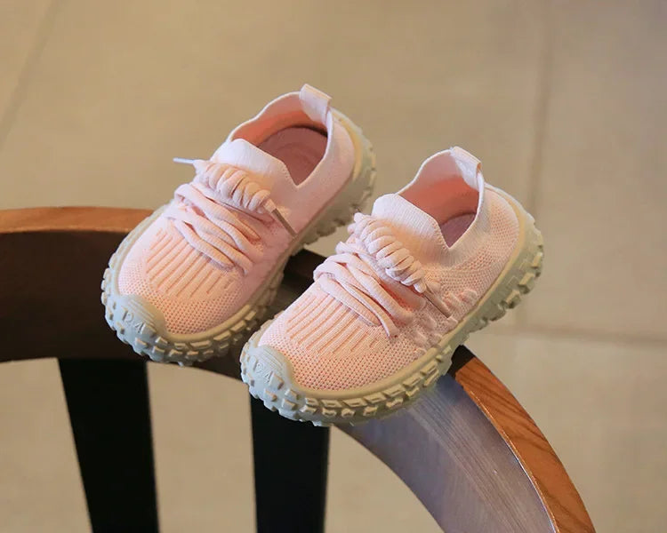 Sport Running Soft Casual Breathable Spring Autumn Baby Boys Girls Bottom Non-Slip Kids Sneakers Children Shoes