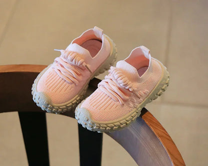 Sport Running Soft Casual Breathable Spring Autumn Baby Boys Girls Bottom Non-Slip Kids Sneakers Children Shoes