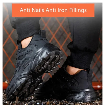 Steel Toe Cap Lightweight and Comfortable Safety Shoes for Men and Women Steel Toe Anti Puncture Comfortable and Safe Work Shoes