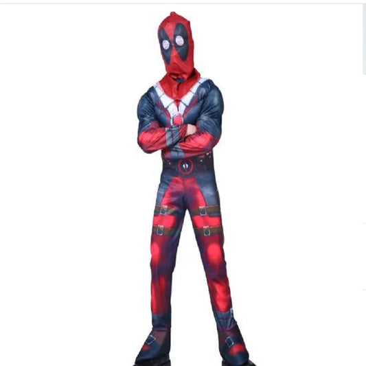 Children's Superhero Role-playing Muscle Costumes, Mask Jumpsuits, Halloween Party Supplies Costumes for Boys and Girls