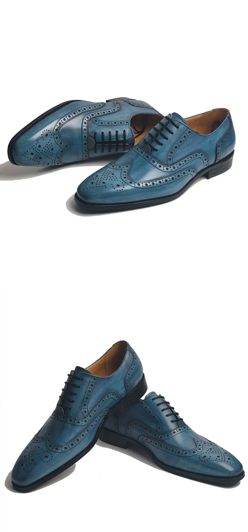 Wedding Men's Leather Shoes Genuine Leather Shoes High Quality Fashion Trendy Official Formal Leather Dress Shoes