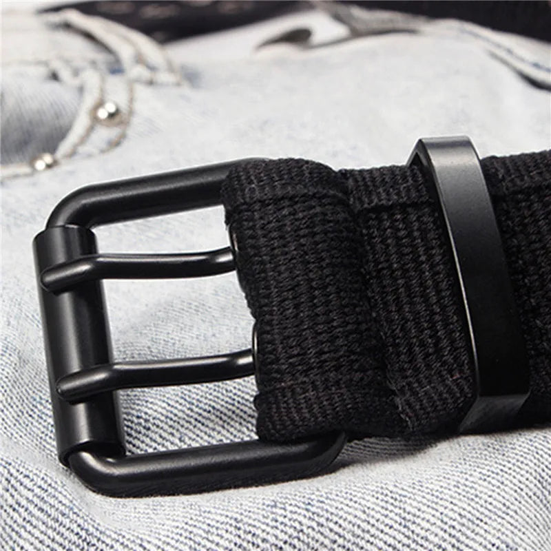 Men Belts Canvas Nylon Webbing Belt Fashion Casual Designer Unisex Belts High Quality Sports Military Strap Cargo Pants Belt