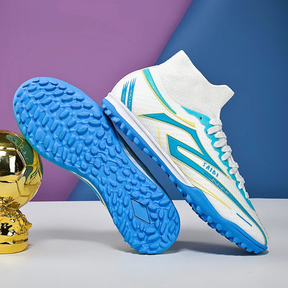 TF Turf Soccer Cleats Breathable Material Comfortable Fit Non-Slip Durable Rubber Sole Professional for Training