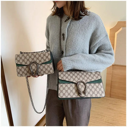2025 New Trendy Fashion Dionysus Bag Vintage Print Mini Shoulder Crossbody Chain Bag for Women