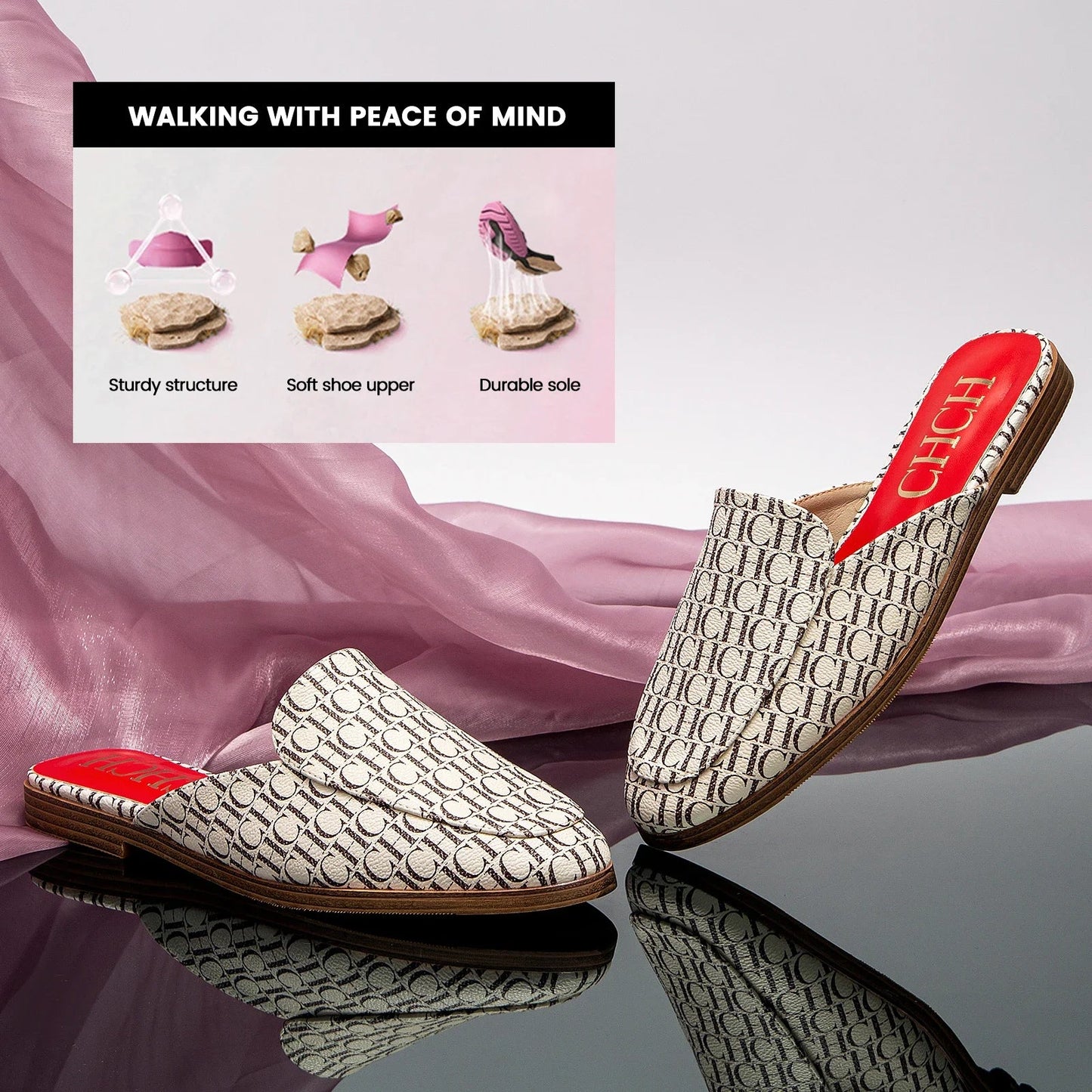 Fashion Shoes Lightweight Comfortable Slippers Slippers Offer Ladies Casual Shoes Pointed Flat Luxury Brand