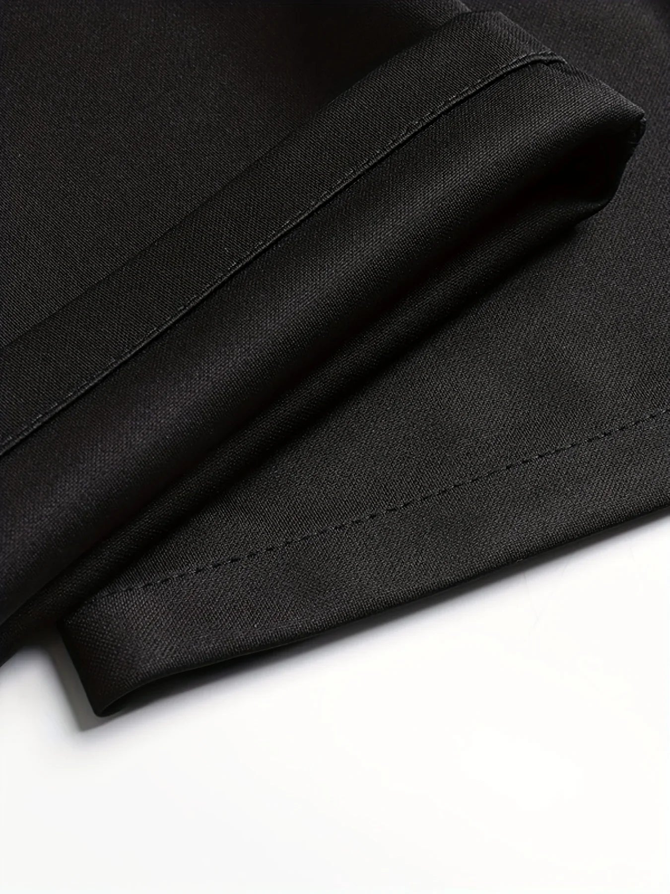 Men's High Elastic Anti-Wrinkle Straight Fit Business Pants | Non-Iron Formal Casual Trousers (1-Pack)