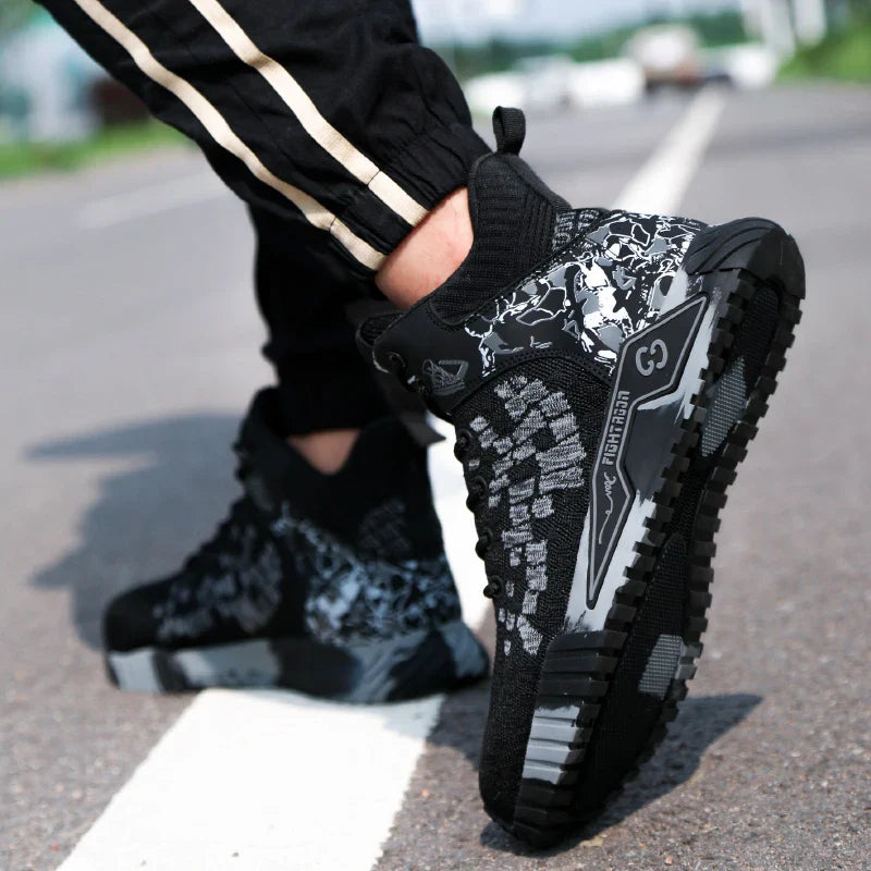 High Quality Men Steel Toe protective Safety Work Shoes Men Indestructible Safety Shoes anti-smash Puncture-Proof Safety Boots