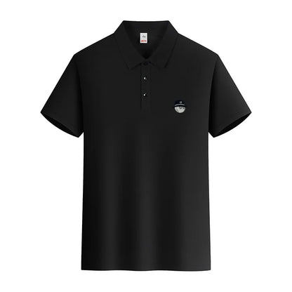 2026 new men's golf short sleeves polo shirt lapel printing ventilate t-shirt business leisure  comfortable exercise men's wear